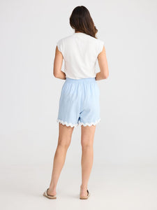 Brave + True Izzy Ric Rac Short Sky Blue