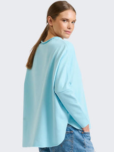 EST 1971 Raw Long Sleeve Sweatshirt Sky Blue