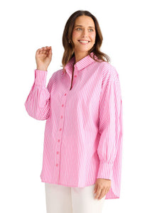 Brave and True Isabel Shirt Pink Stripe