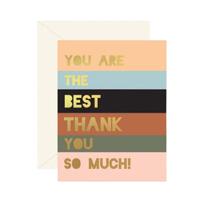 Ginger P. Designs Colourblock Thank You Card