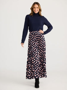 Brave and True Alias Pleated Skirt Irregular Spot