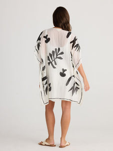 Holiday Oceanside Kaftan White Passion Flower