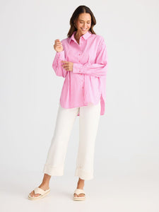 Brave and True Isabel Shirt Pink Stripe