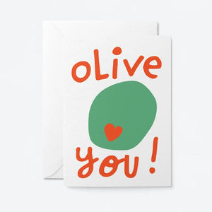 Graphic Factory Olive You Card