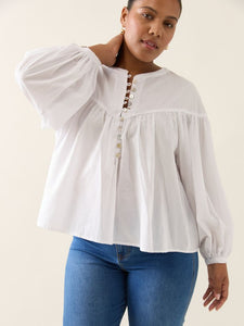 Isle Of Mine Aurora Button Blouse Lotus