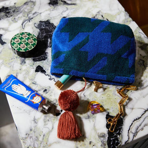 Sage x Clare Vinita Terry Pouch Lapis Small