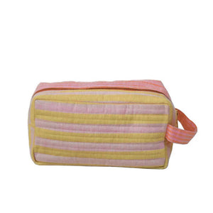 Mosey Me Dopp Kit Quilted Woven Stripe