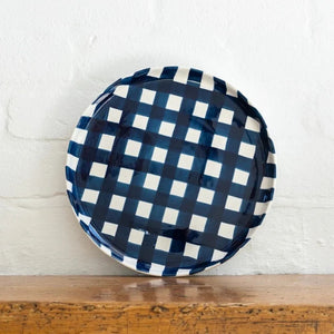 Noss and Co Platter Navy Gingham