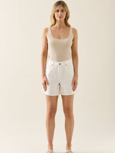 Isle Of Mine Duke Denim Shorts Salt