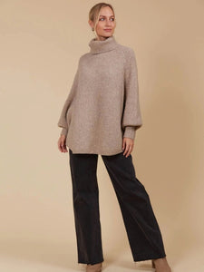 Isle of Mine Miru Poncho Taupe