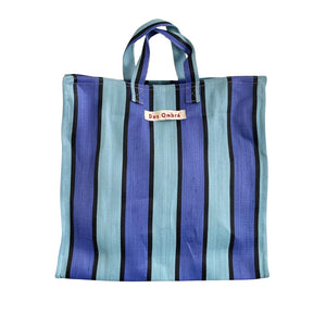 Dos Ombre Bengali Bag 057 Aqua Blue Blue Stripe