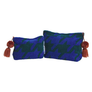 Sage x Clare Vinita Terry Pouch Lapis Large