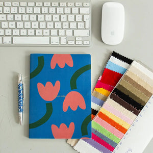 Helio Ferretti Blue Tulip Notebook A5