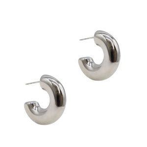 Zjoosh Tube Hoops Silver