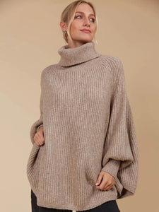 Isle of Mine Miru Poncho Taupe