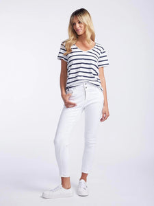 Italian Star Emma Stretch Jean White