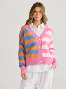 Holiday Samba Cardi Pink Multi