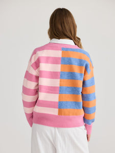 Holiday Samba Cardi Pink Multi