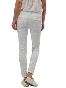 Italian Star 8123 Classic Button Jean White