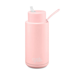 Frank Green 34oz Reusable Bottle Straw Blushed