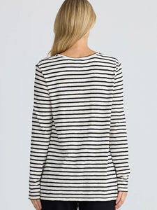 Homelove Sana LS Top Black Stripe