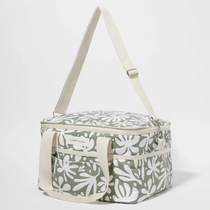 Sunny Life Canvas Cooler Bag The Vacay Olive