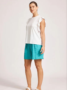 Eb + Ive Francia Frill Tank White