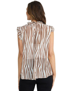 Brave + True Broadway Top Choc Zebra