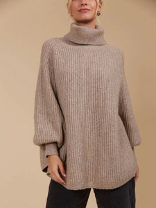 Isle of Mine Miru Poncho Taupe