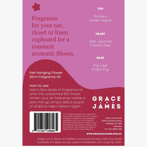 Grace and James Turkish Fig & Pear Felt Air Freshener