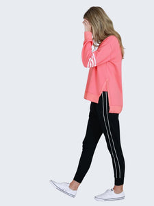 3rd Story Celeste Stripe Band 3S Sweater Cheeky Pink