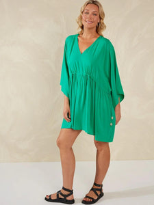 Haven Lipari Relaxed Dress Verde