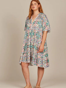 Isle Of Mine Esme Dress Lotus Fleuron