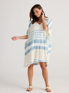 Holiday Oceanside Kaftan Ocean Stripe