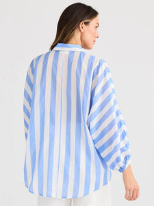 Holiday Cliffside Shirt Blue Stripe