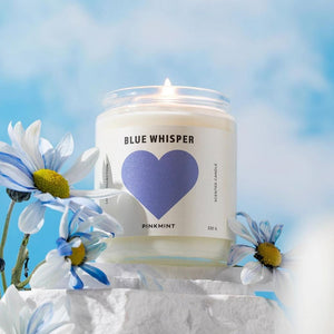 Pinkmint Candle Blue Whisper Soy Candle