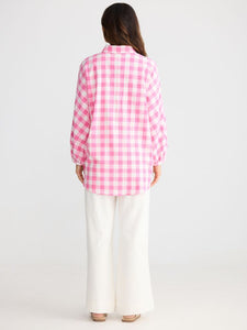 Brave + True Monty Shirt Pink Gingham