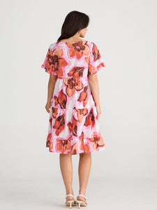 Brave + True Clementine Dress Azalea