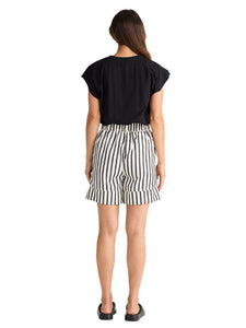 Brave + True Esplanade Short Black Stripe
