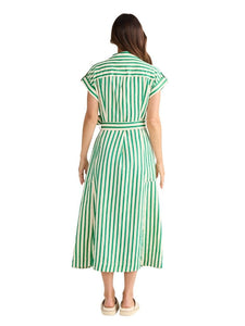 Brave + True Portia Dress Jade Stripe