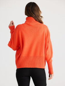 Brave and True Sophie Knit Jumper Neon Flame