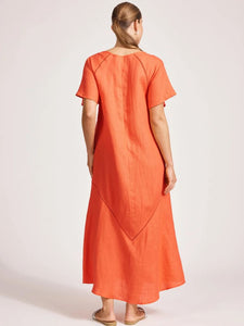 Eb + Ive Miramar Maxi Dress Coral
