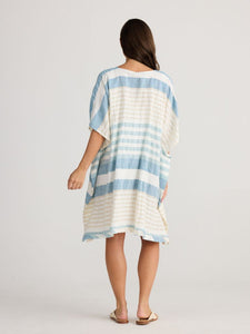 Holiday Oceanside Kaftan Ocean Stripe