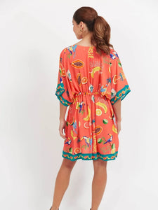 Haven Cabana Dress Brasil Coral