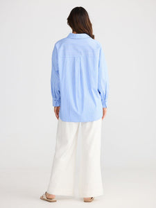 Brave + True Isabel Shirt Blue Stripe