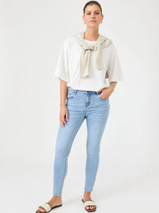 Eb + Ive Junko Denim Jeans Cape Blue