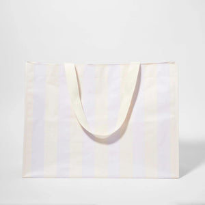 Sunny Life Carryall Beach Bag Rio Sun Pastel Lilac Stripe