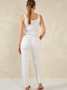 Haven Dalton Denim Pant White