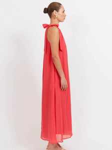 Haven Baja One Shoulder Dress Punch