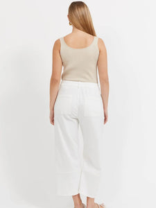 Haven Panama Pant White